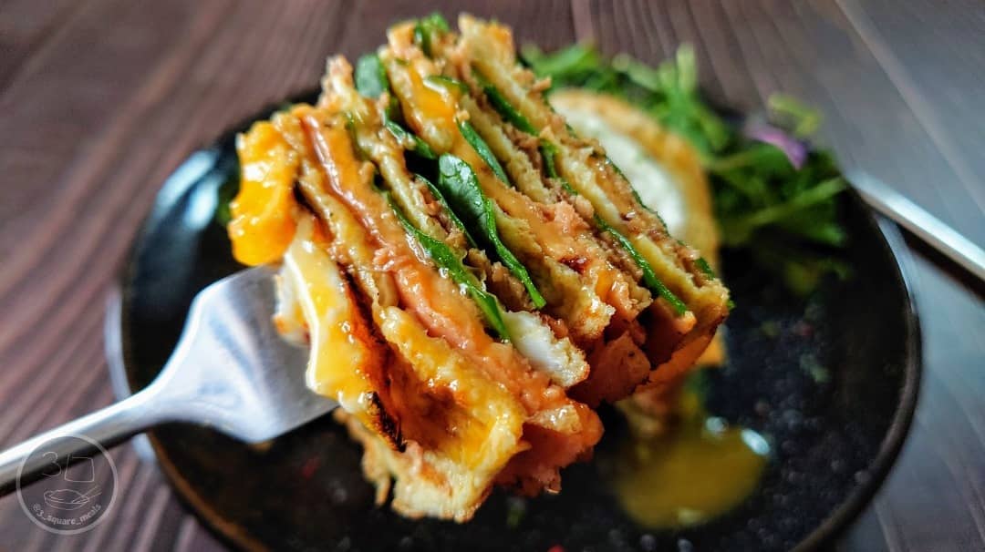 Vegetarian Omelette Stacker Breakfast