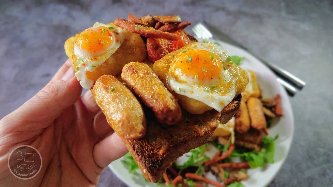 Vegetarian Breakfast on Toast