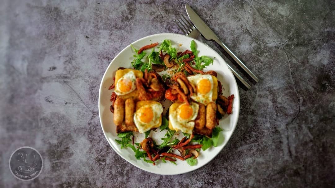 Vegetarian Breakfast on Toast