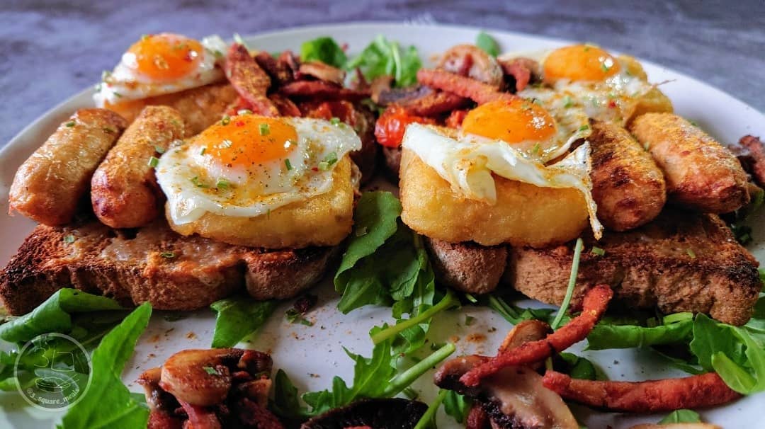Vegetarian Breakfast on Toast
