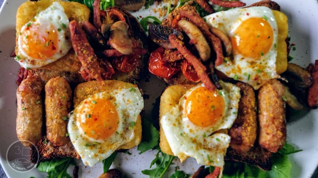 Vegetarian Breakfast on Toast