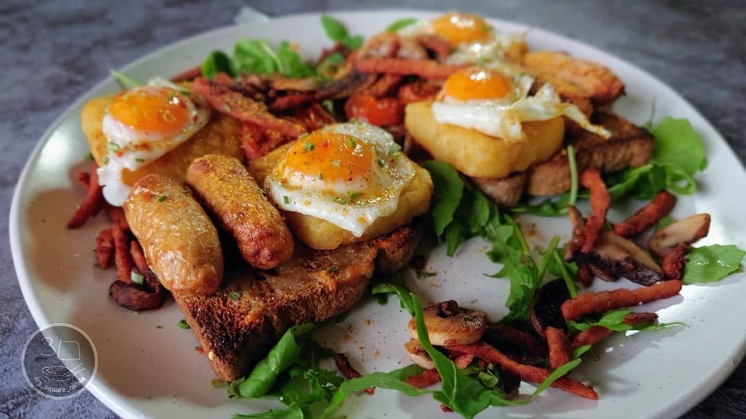 Vegetarian Breakfast on Toast