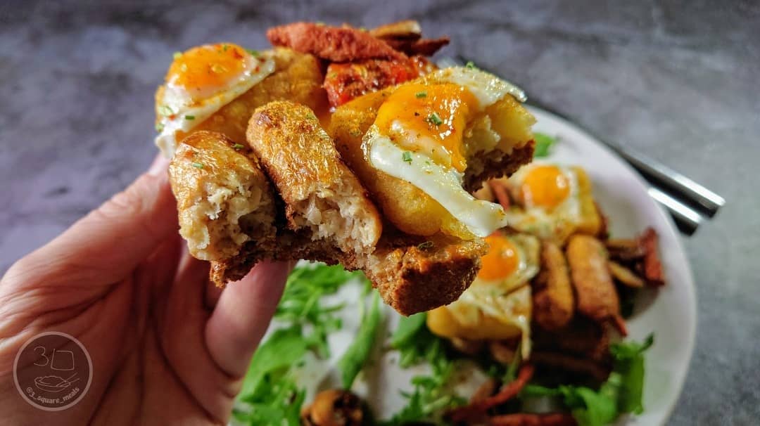 Vegetarian Breakfast on Toast