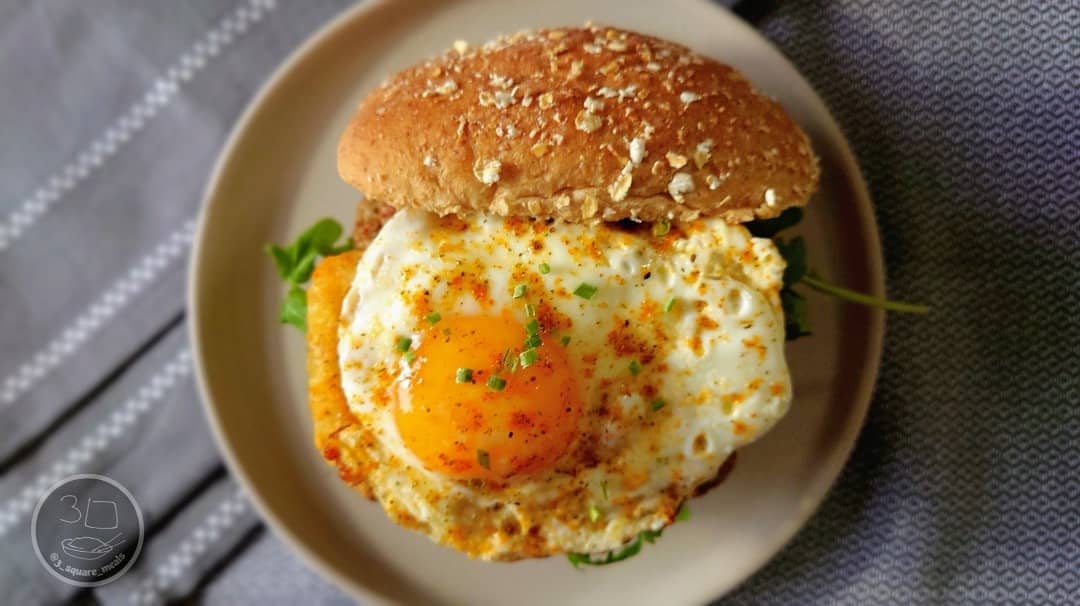 Sausage Hash Brown Egg Butty