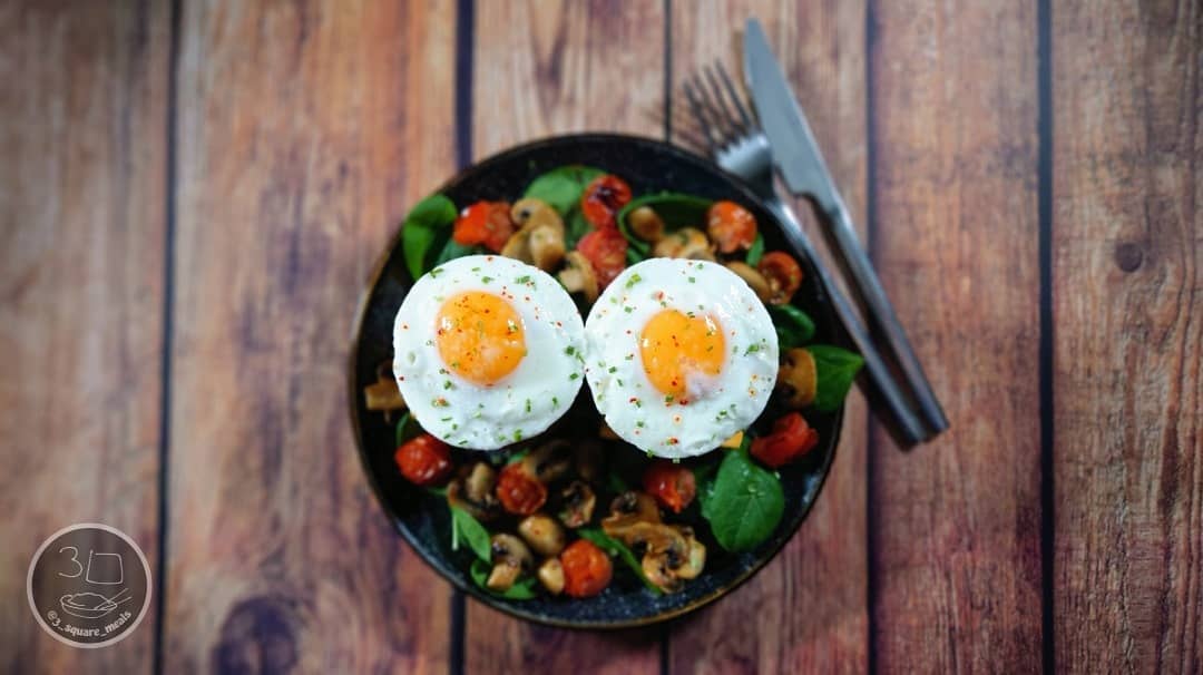 Vegetarian Maccy Style Breakfast Stack