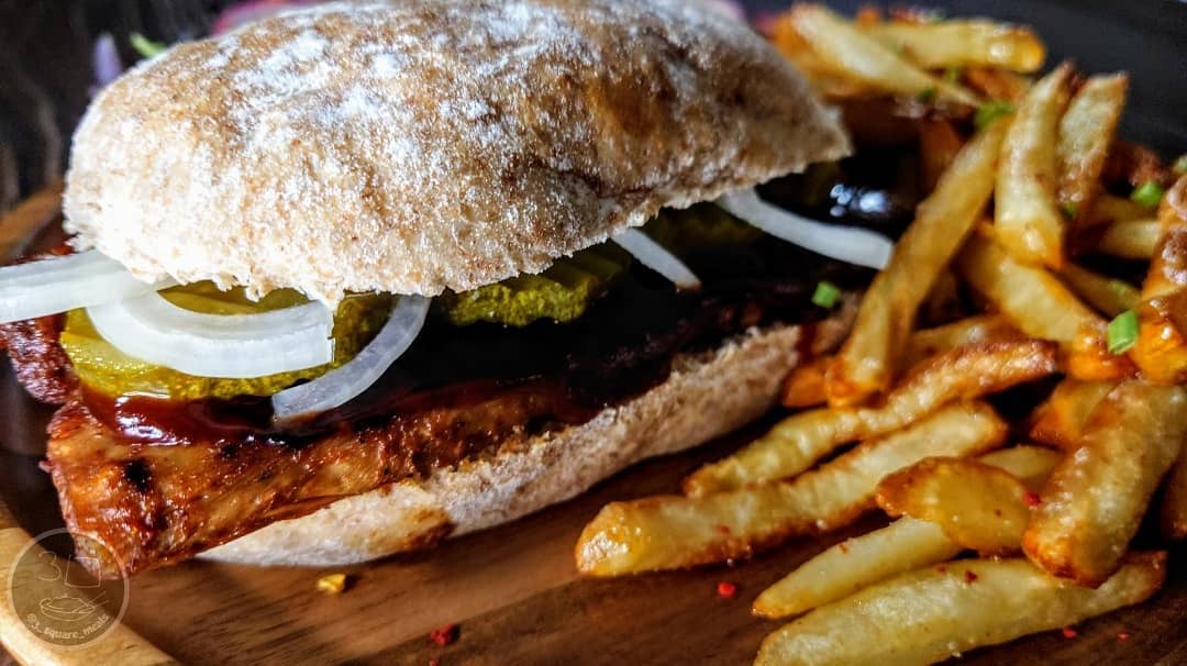 Vegetarian Mcrib Fakeaway Sandwich
