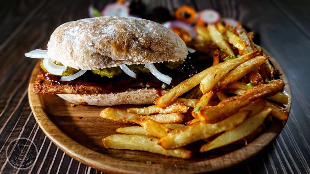 Vegetarian Mcrib Fakeaway Sandwich