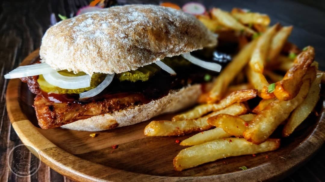Vegetarian Mcrib Fakeaway Sandwich