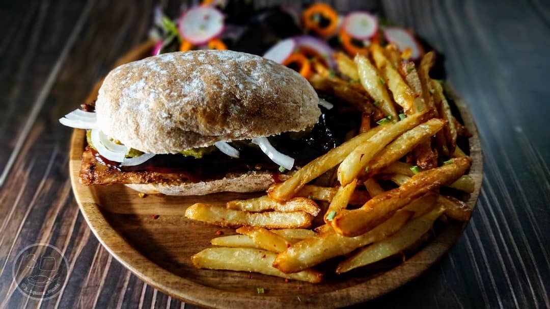 Vegetarian Mcrib Fakeaway Sandwich