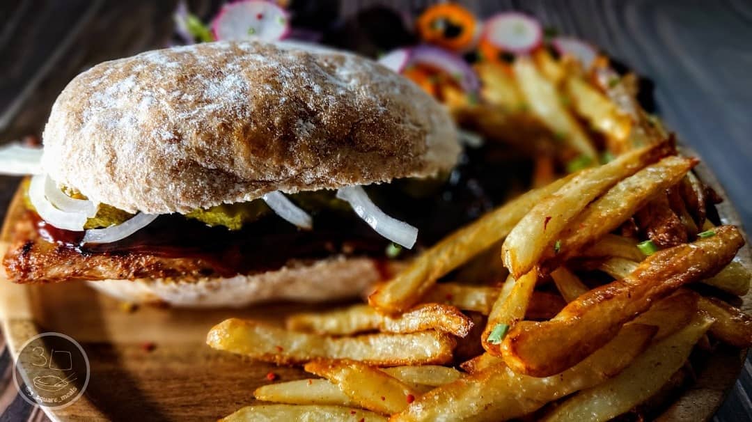 Vegetarian Mcrib Fakeaway Sandwich