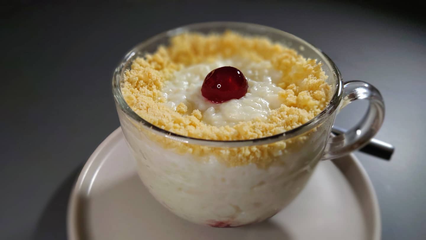 Cherry Bakewell Rice Pudding for Breakfast
