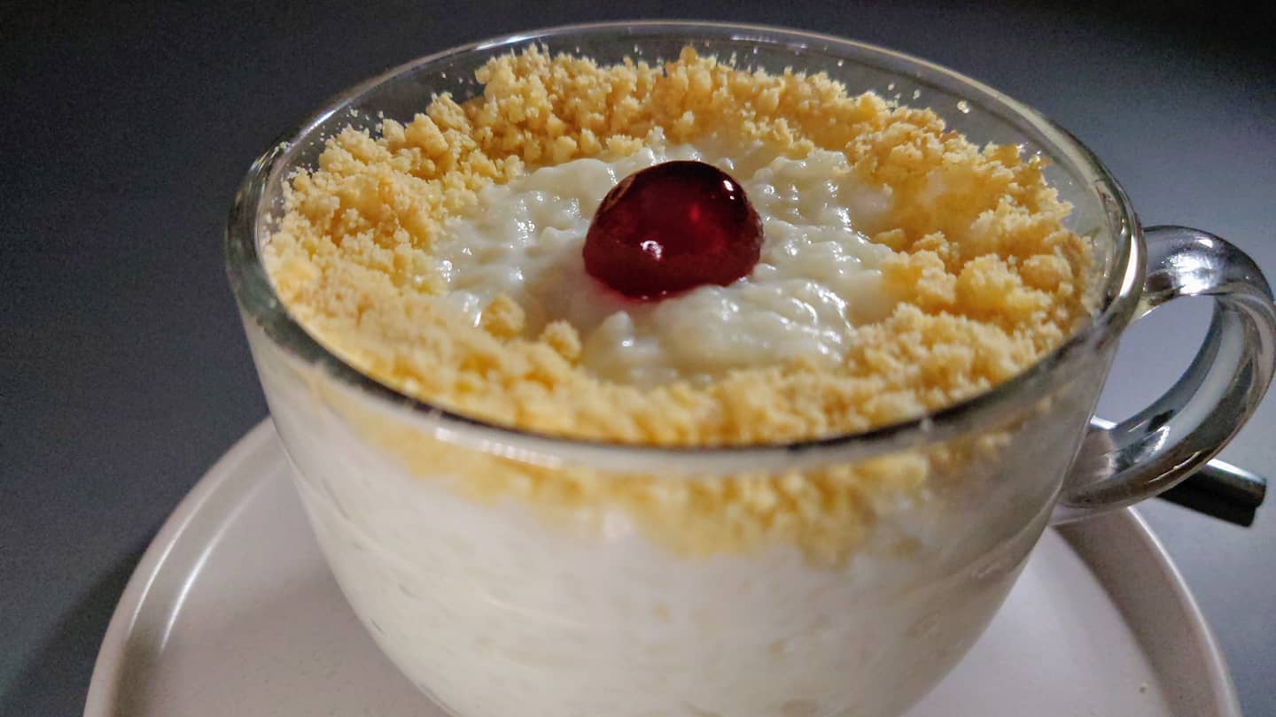 Cherry Bakewell Rice Pudding for Breakfast