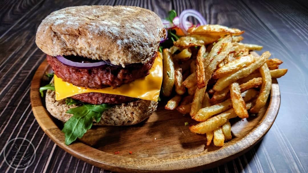 Beyond Meat Burger and Fries