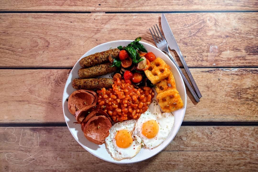 Big Vegetarian Breakfast Dish