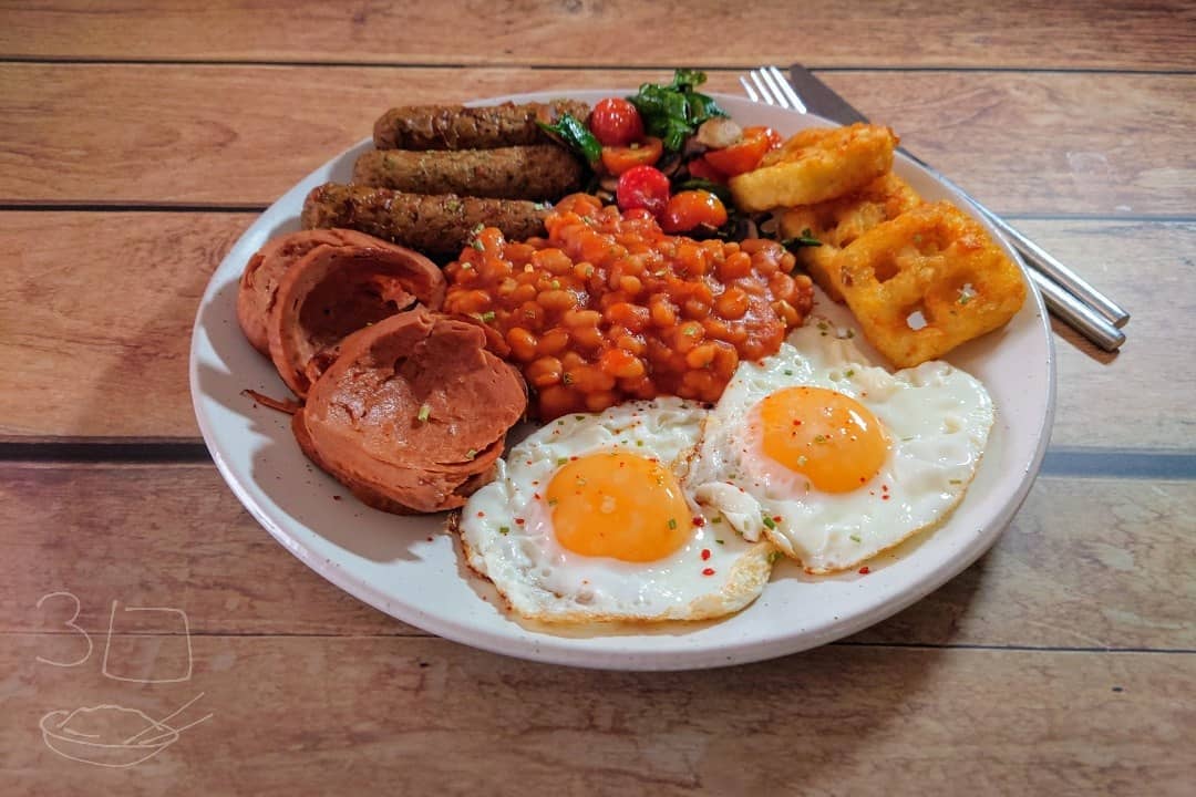 Big Vegetarian Breakfast Dish