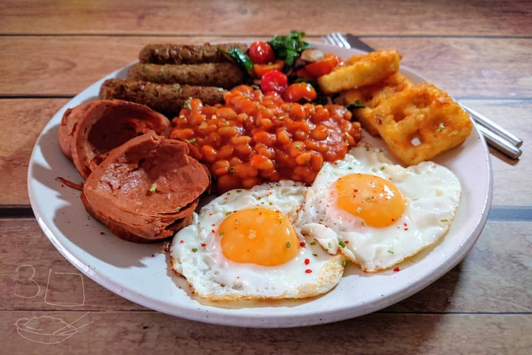 Big Vegetarian Breakfast Dish