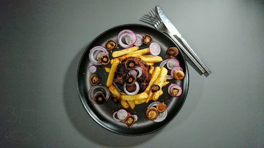 Vegan Pan-Fried Steak and Chips