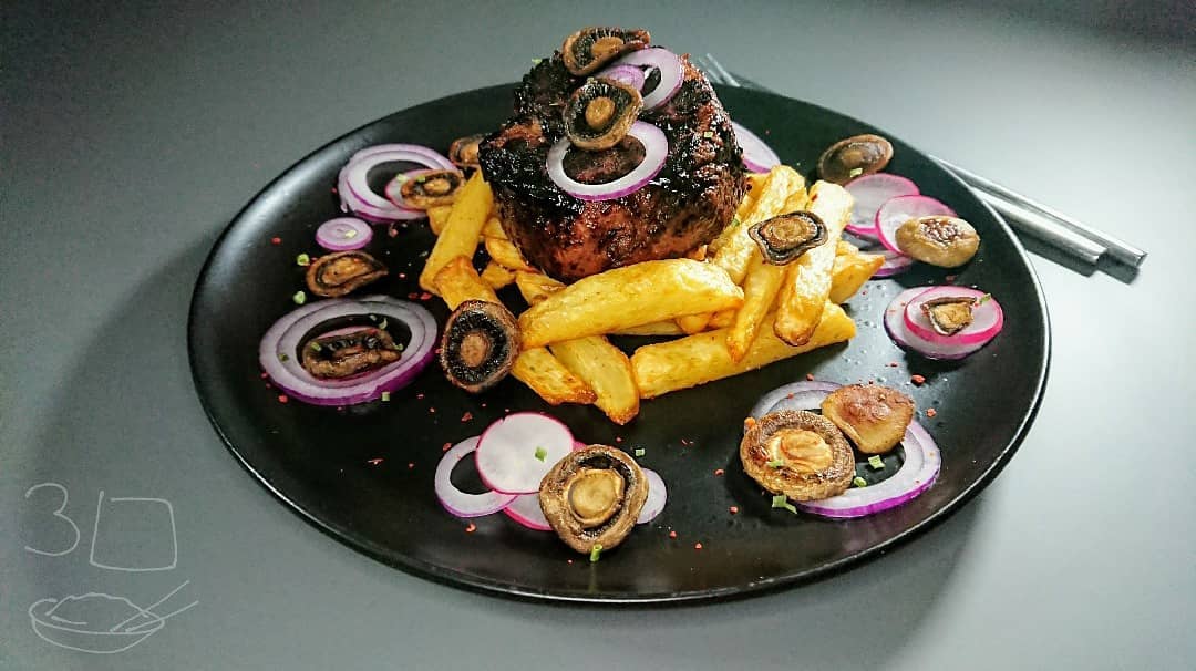 Vegan Pan-Fried Steak and Chips