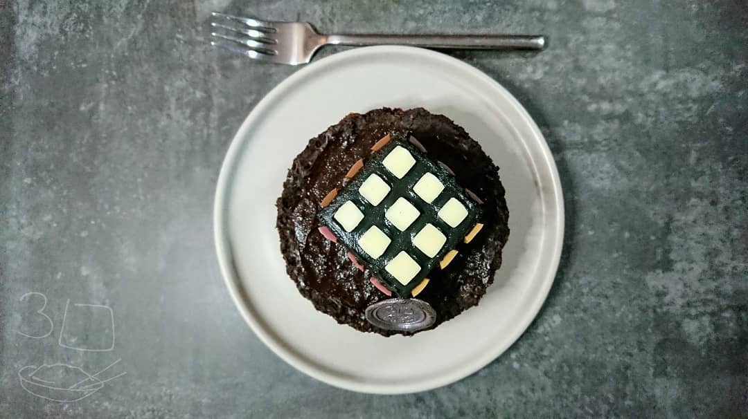 Chocolate Rubik's Cube Tart Creation