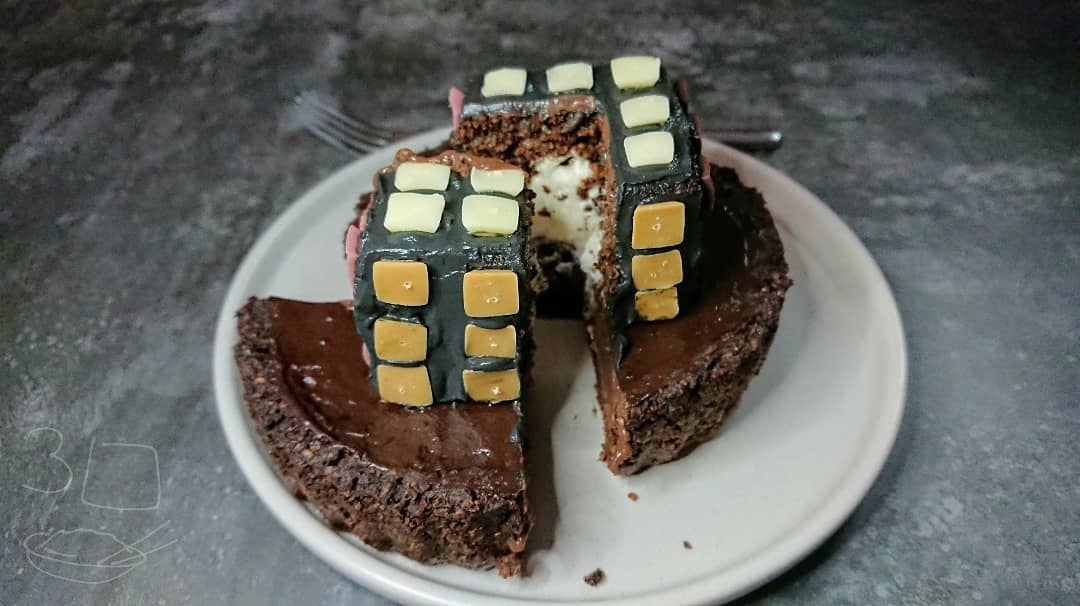 Chocolate Rubik's Cube Tart Creation