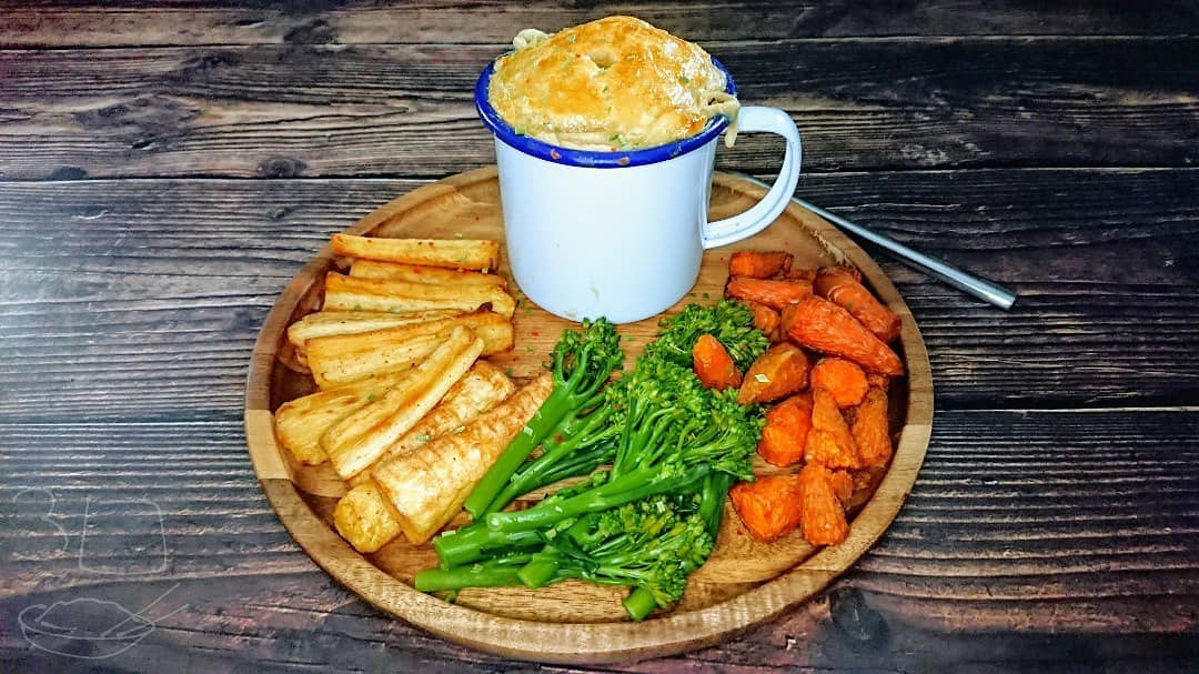 Sausage and Potato Mug Pie