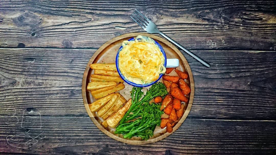 Sausage and Potato Mug Pie