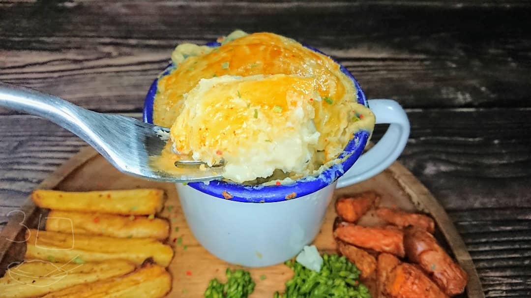 Sausage and Potato Mug Pie