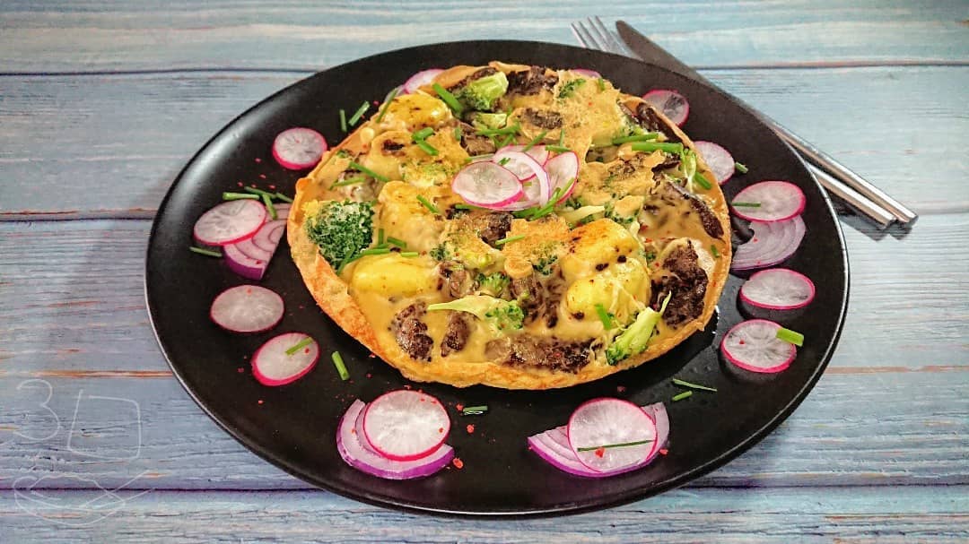 Beefless Gnocchi and Vegetable Pancake