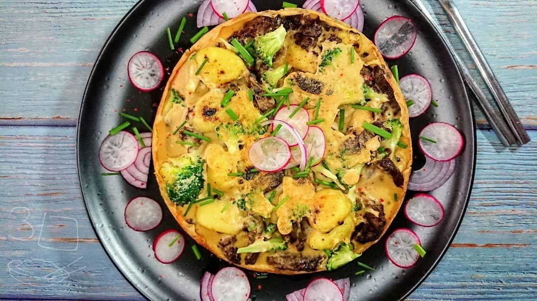Beefless Gnocchi and Vegetable Pancake