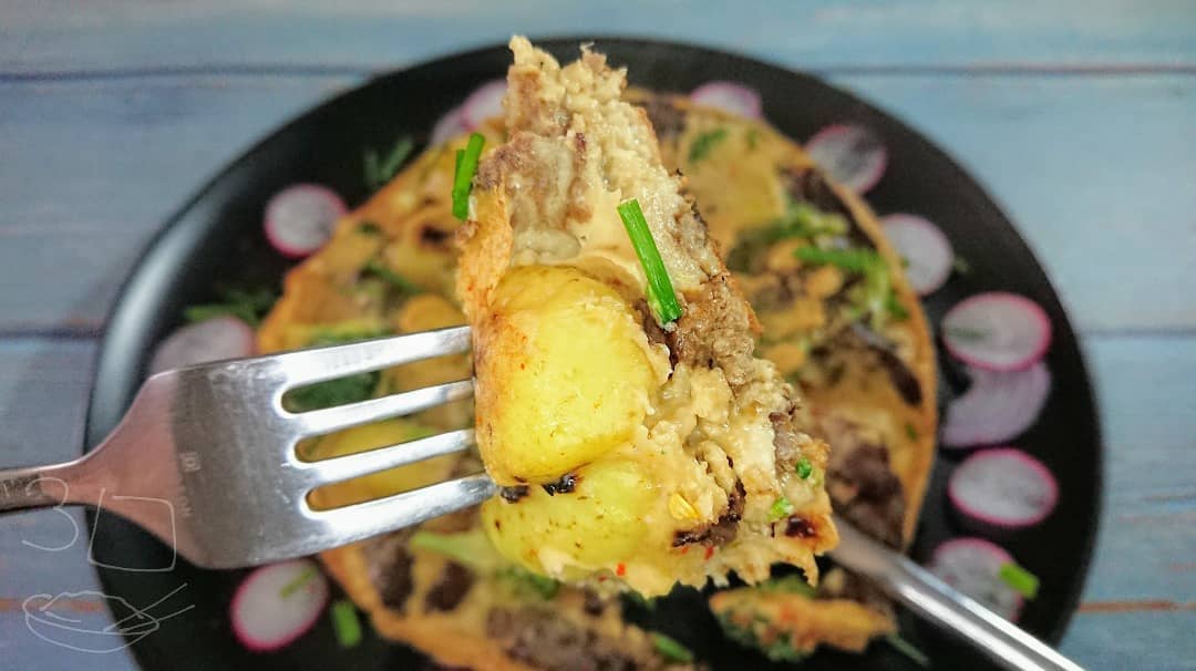 Beefless Gnocchi and Vegetable Pancake