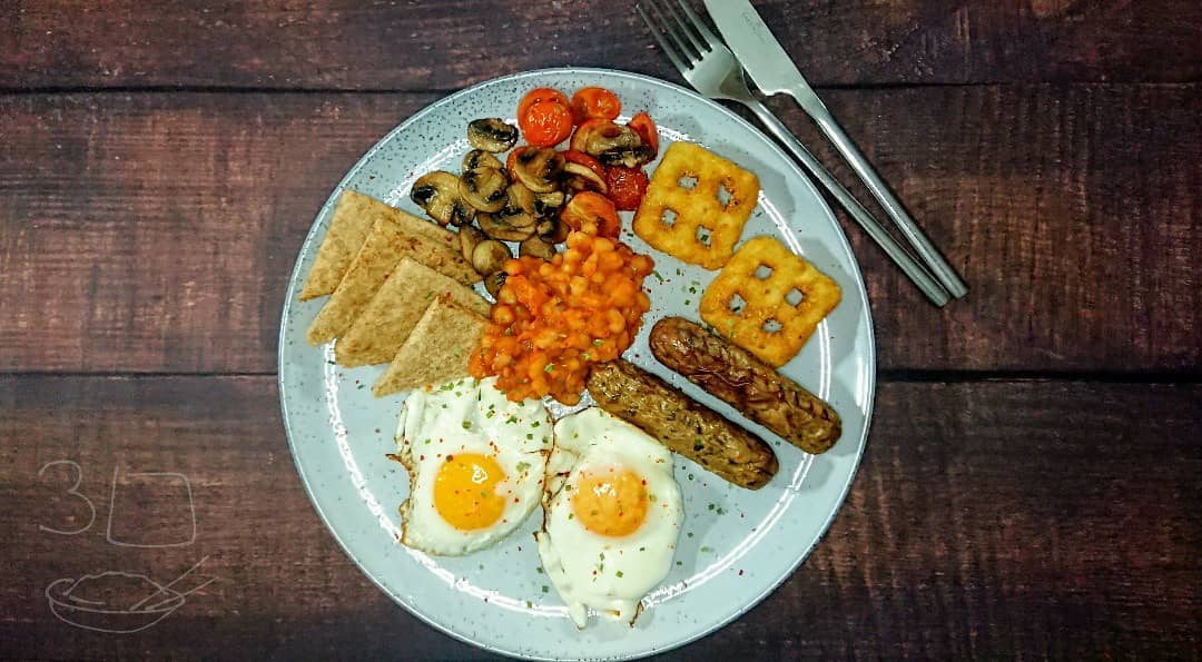 Vegetarian Air Fryer Breakfast