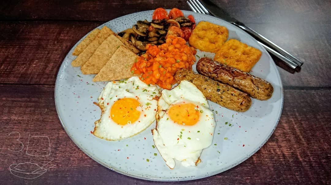 Vegetarian Air Fryer Breakfast