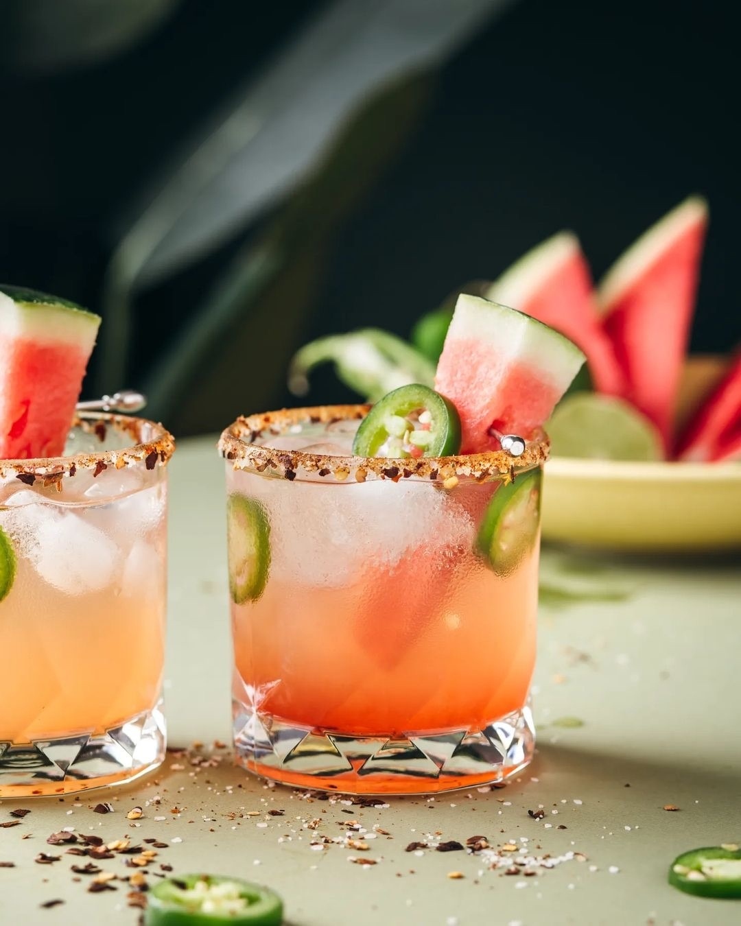 Non-Alcoholic Watermelon Chili Margarita