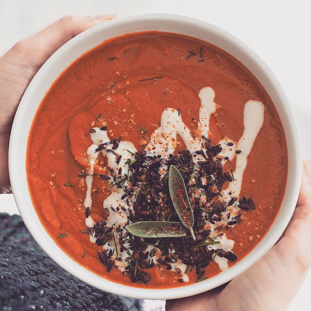 Roasted Capsicum and Sweet Potato Chowder
