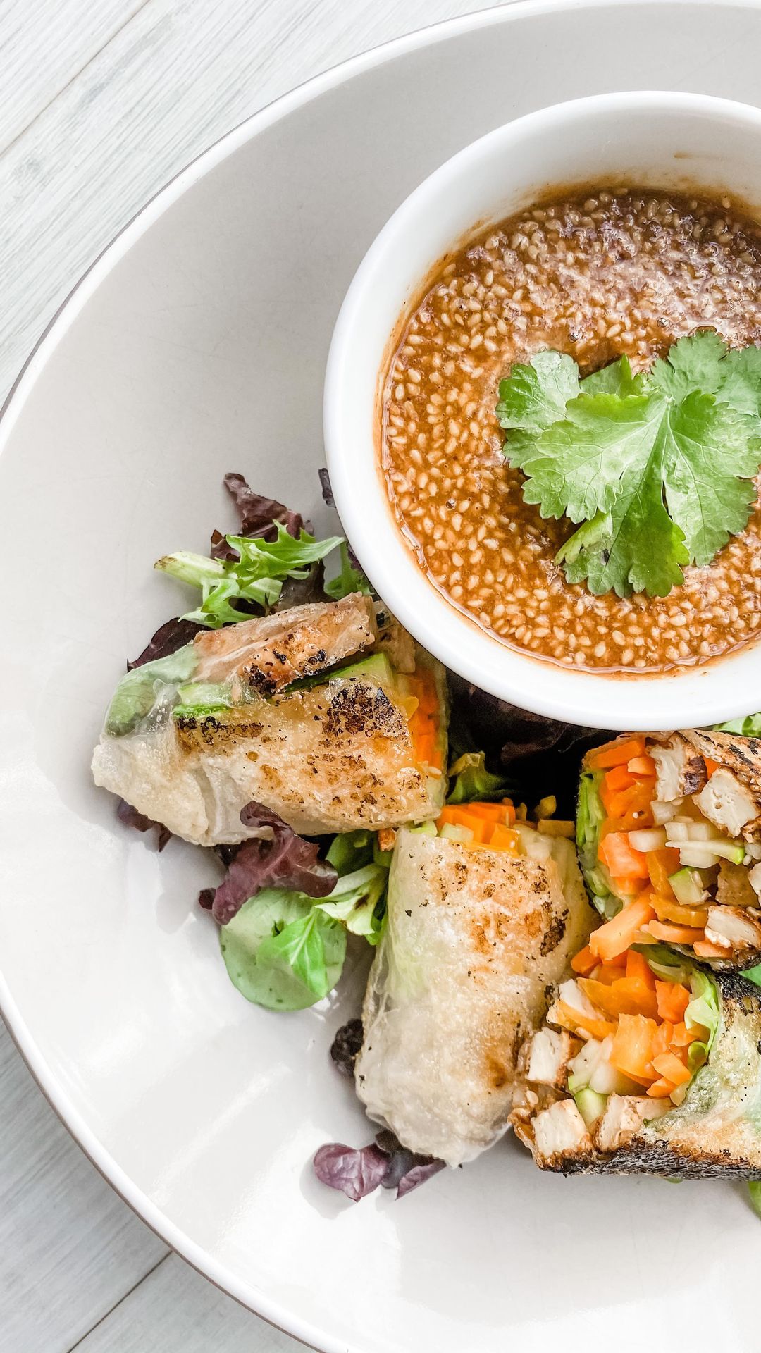 Easy Vegan Spring Rolls with Dipping Sauce