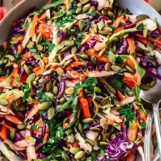 Crispy Tangy Apple Slaw