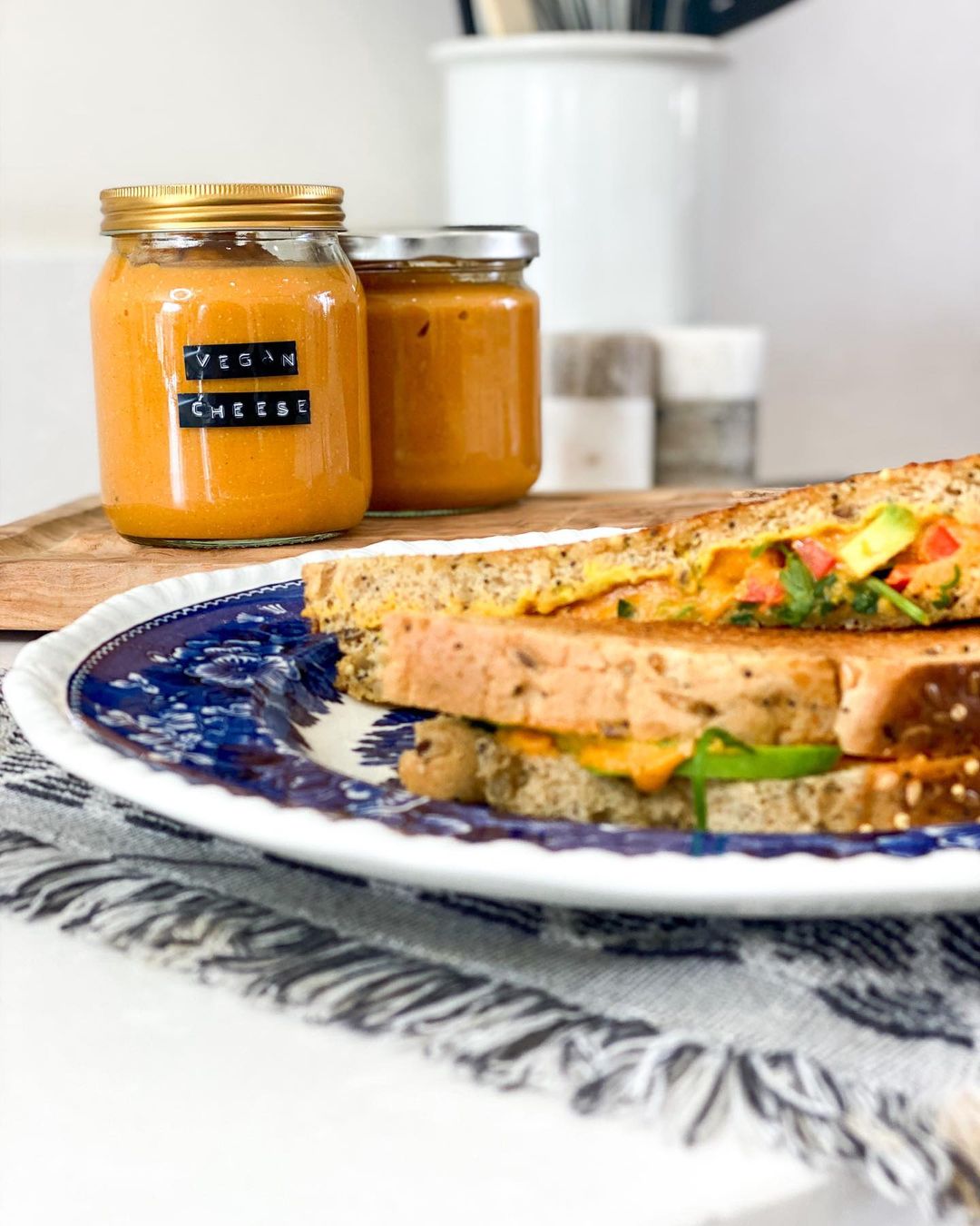 Plant Based Cheese Toastie and Pasta Sauce