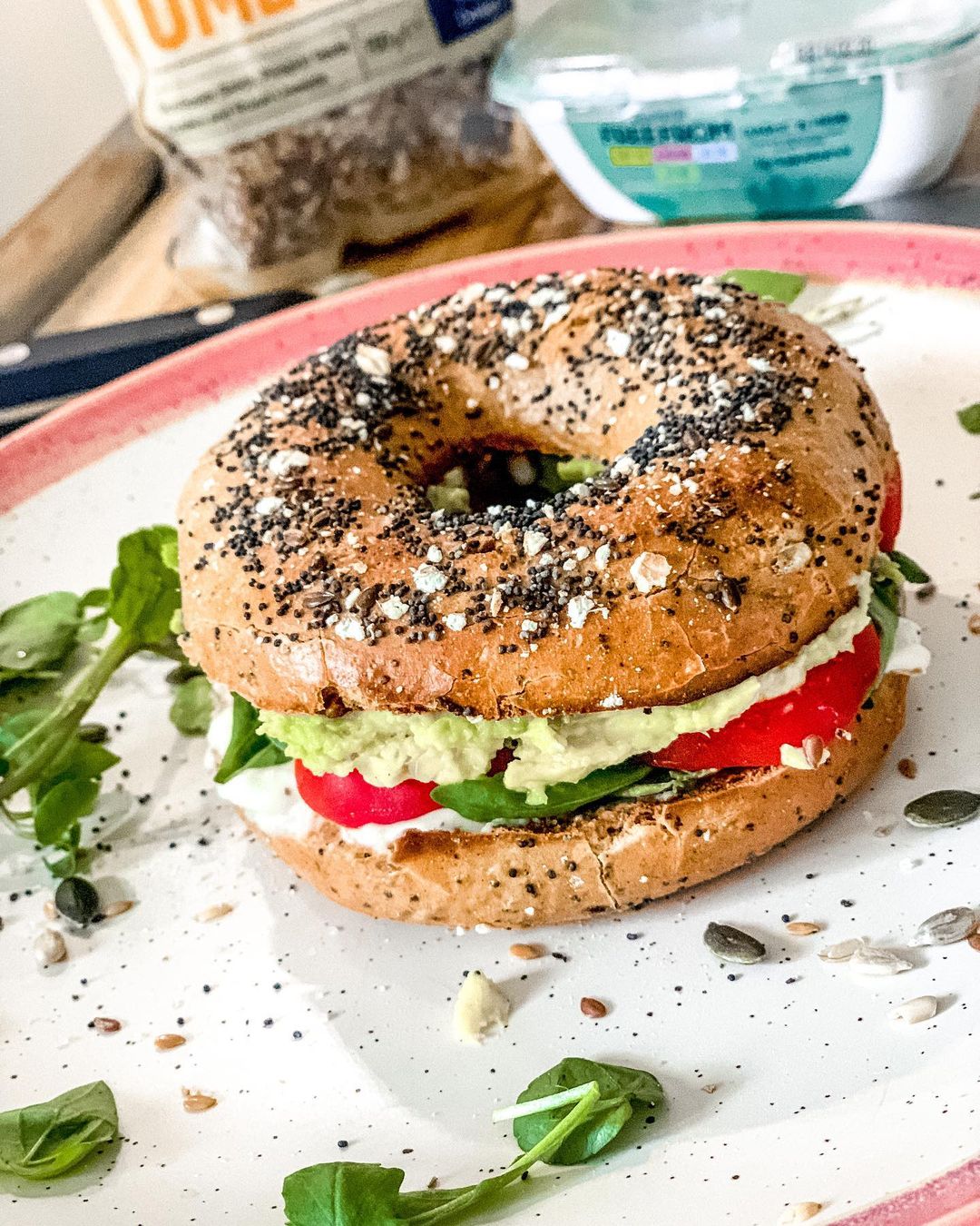 Simple Layered Dairy Free Veggie Snack