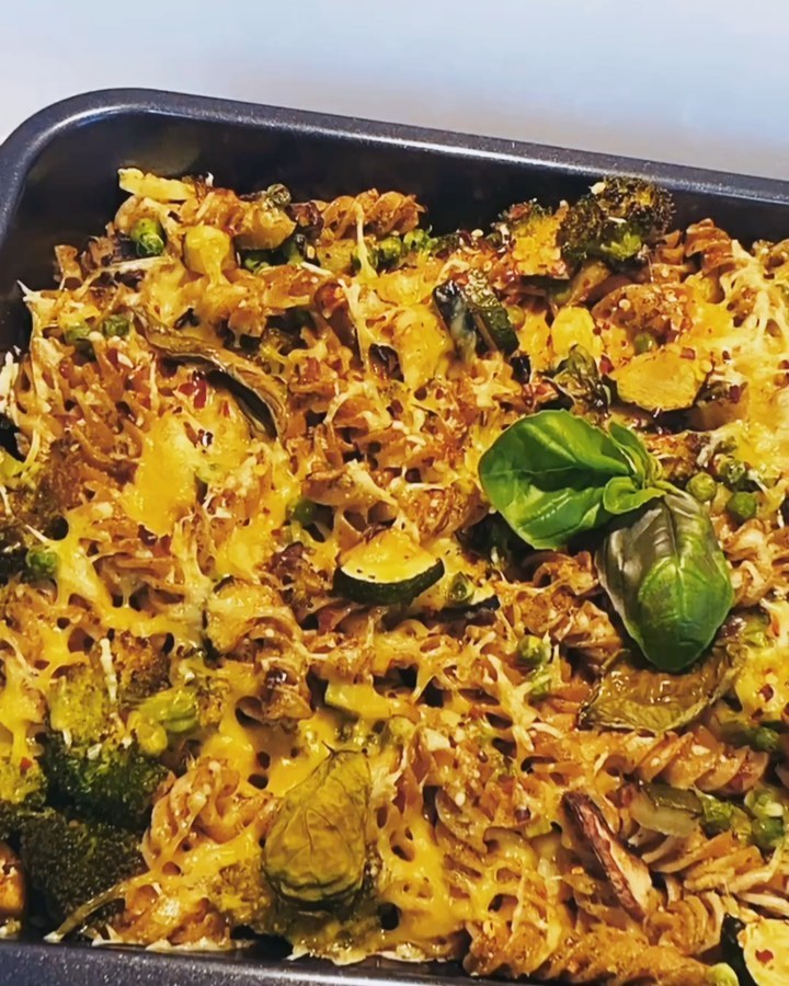Vegan Pesto Pasta Bake