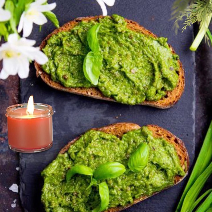Homemade Pesto with Sand Leek Toasts