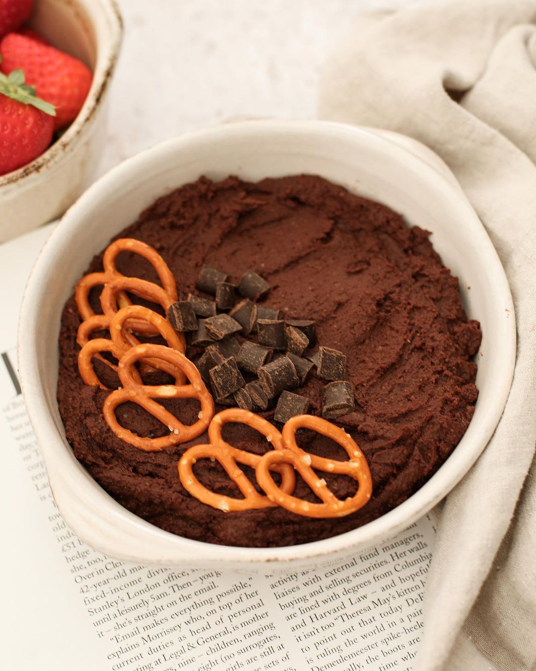 Easy Chocolate Hummus for Healthy Snacking