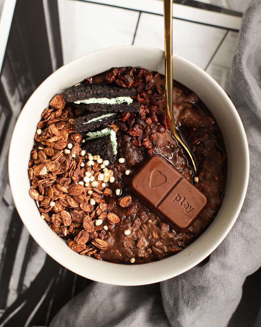 Mint Chocolate Crunch Oats
