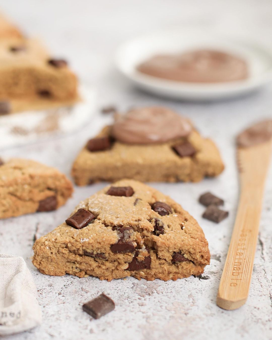Espresso Chocolate Chip Healthy Scones