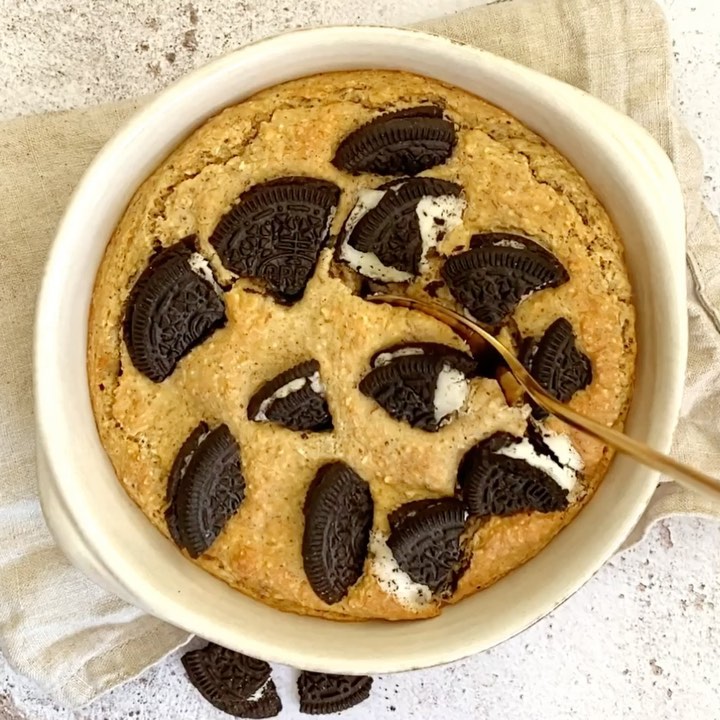 Oreo Baked Oats Breakfast