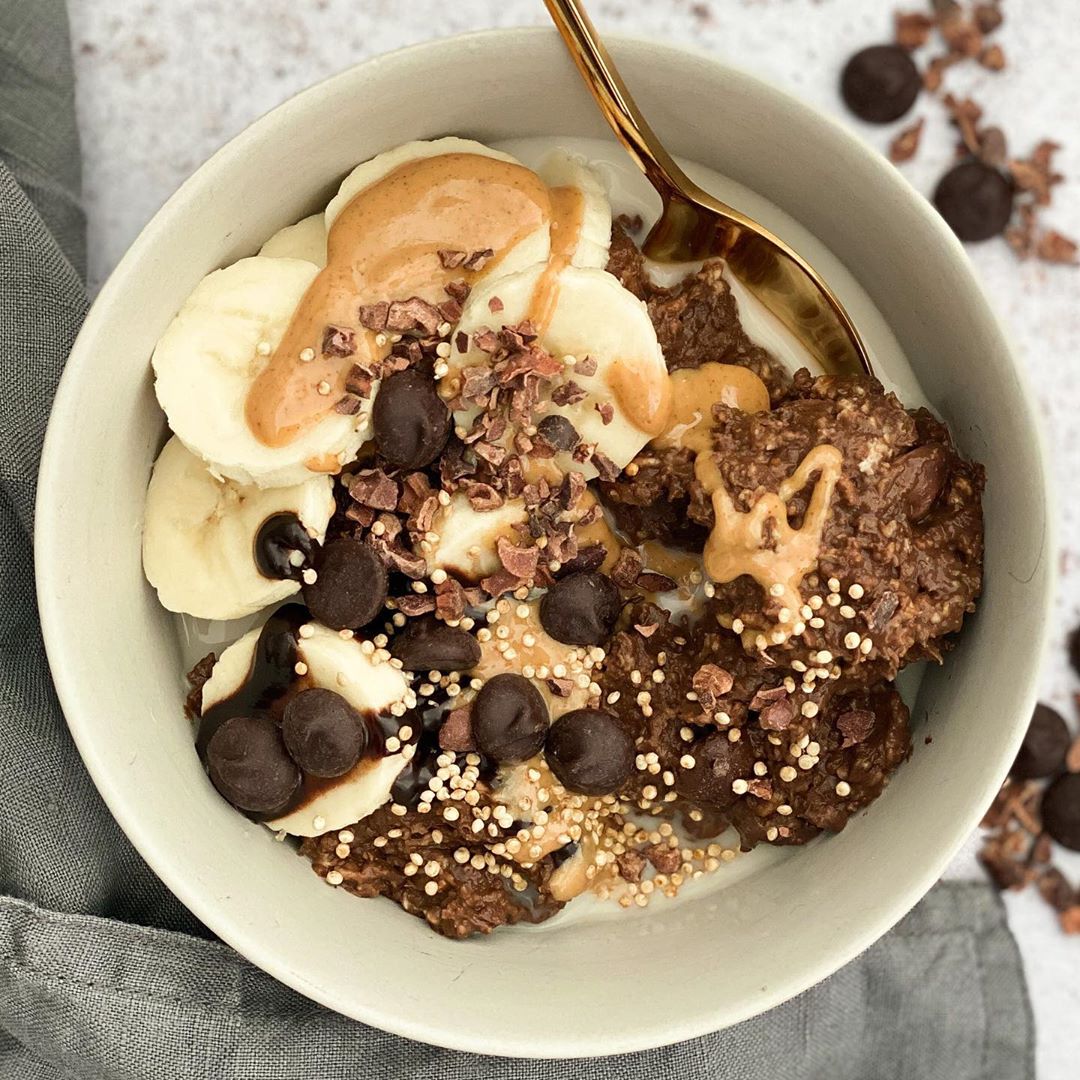 Chocolate Chip Mocha Brownie Overnight Oats