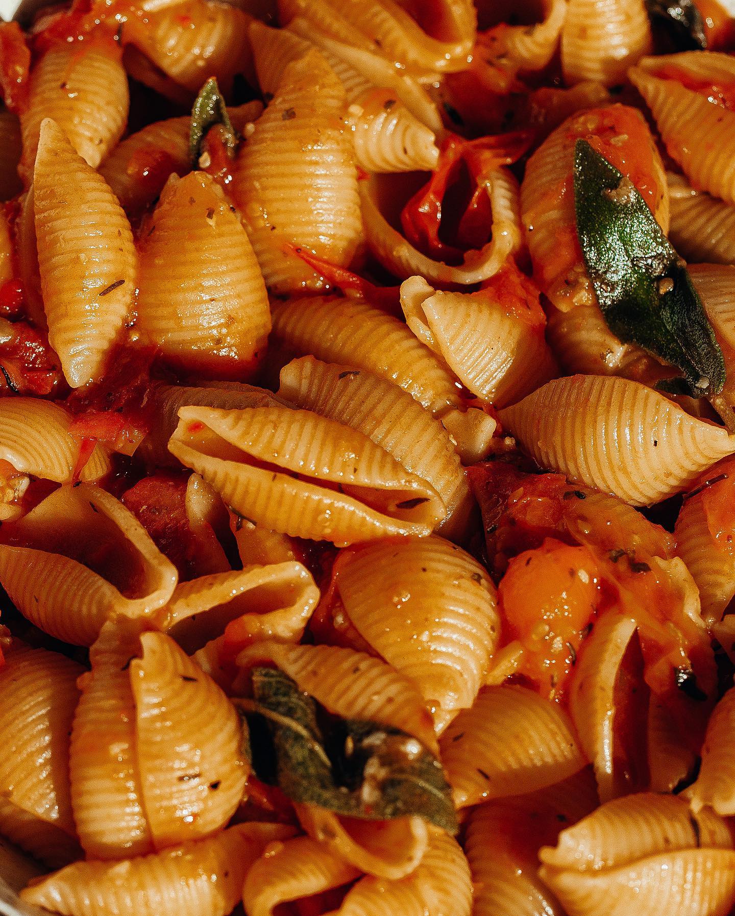 Vegan Garlic Butter & Sage Shell Pasta