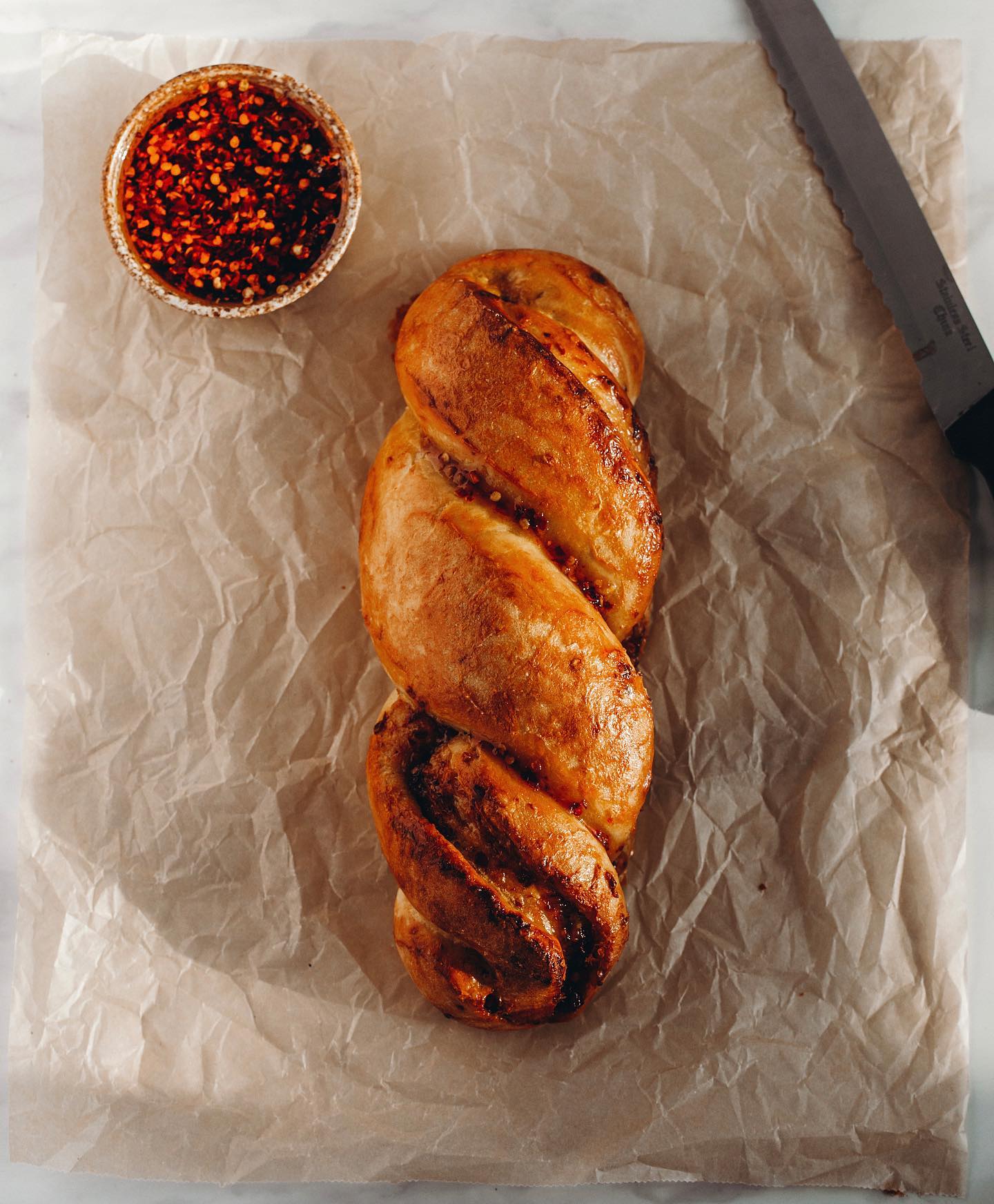 Vegan Sweet Chili Twist Bread