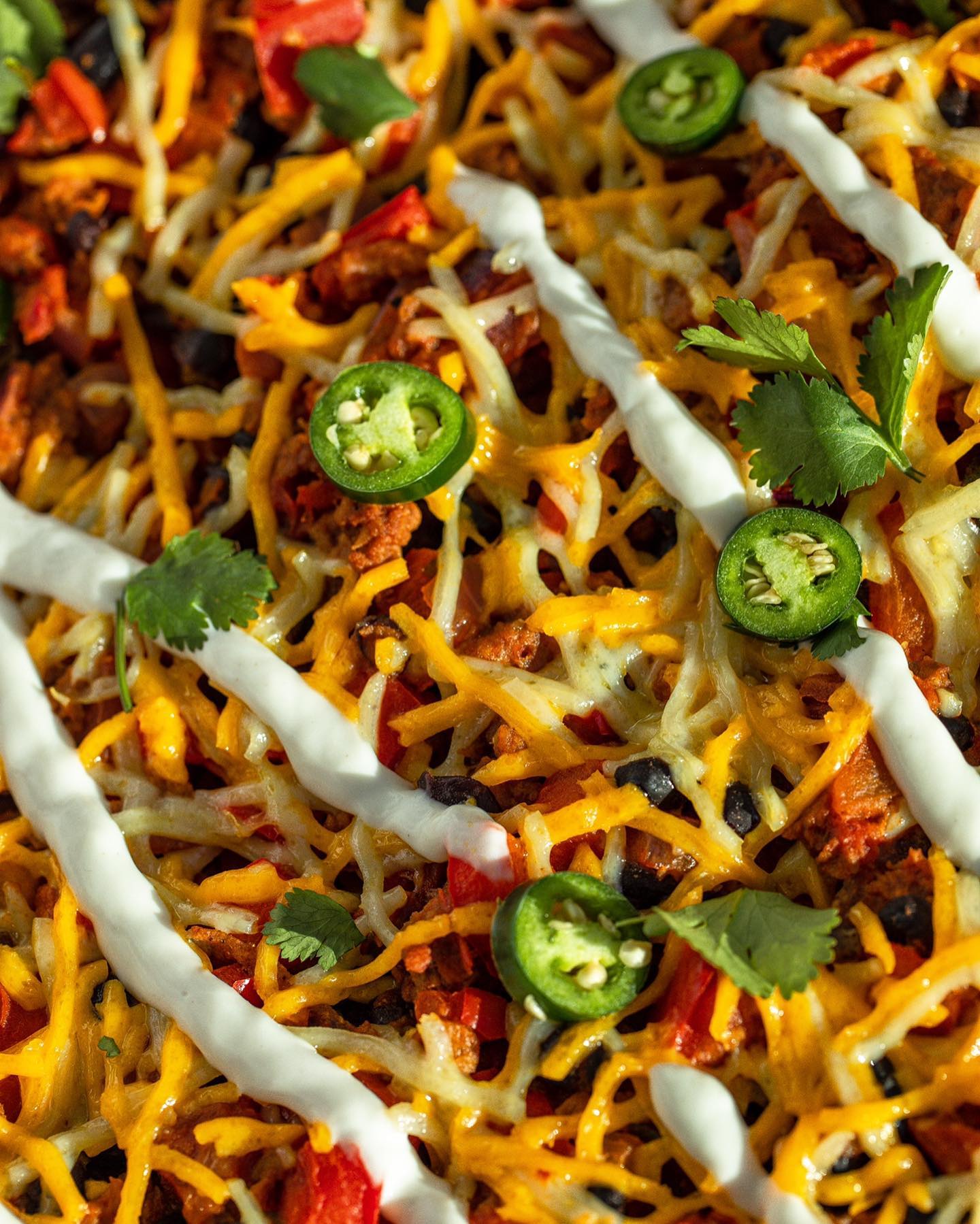 Vegan Black Bean & Beyond Nachos with Blue Corn Tortilla Chips