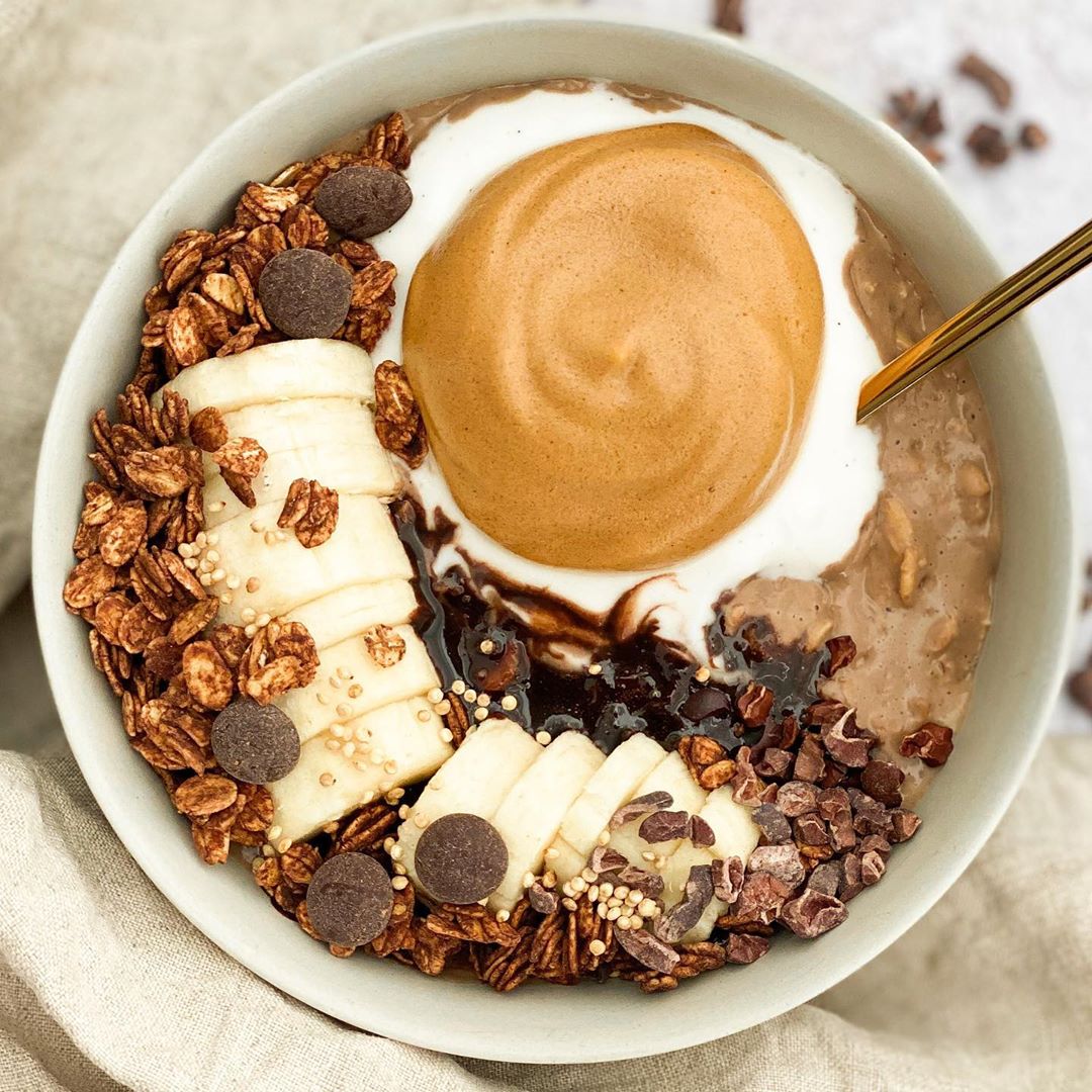 Dalgona Mocha Oats Bowl