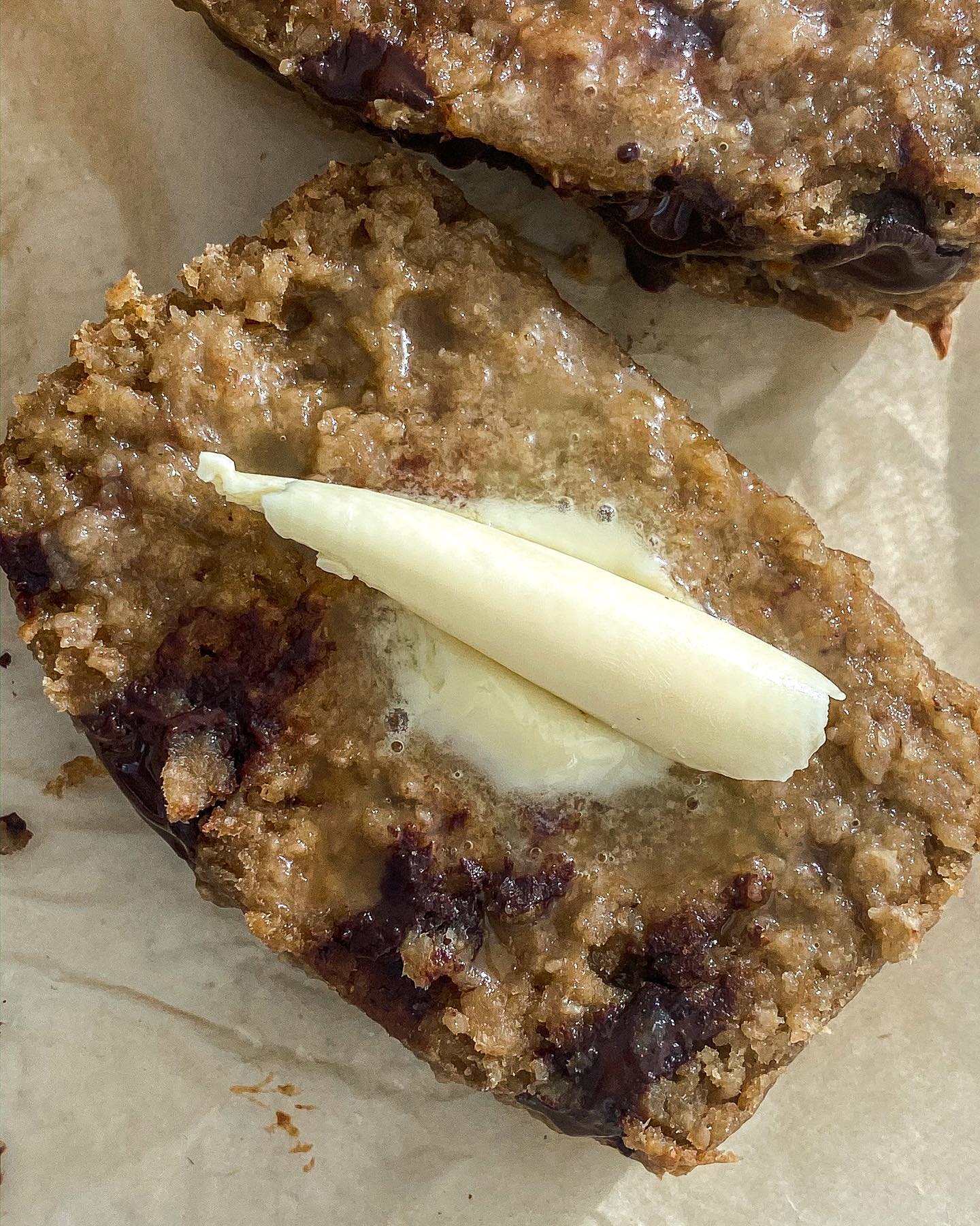 Vegan Banana Oat Peanut Butter Chocolate Bread